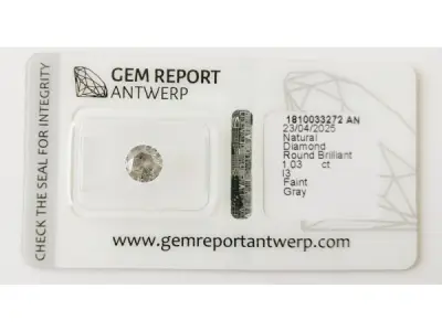 Round 1.03ct – kavel bij XL Auctions