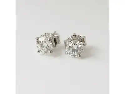 0.90ct Lab Grown Diamond Earrings – kavel bij XL Auctions