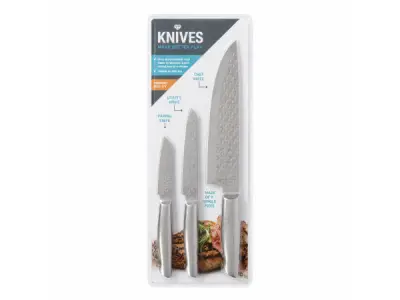 2x 2x KNIVES Diamond 3-delig chef Messenset – kavel bij XL Auctions