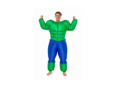 Opblaas Kostuum Hulk Groen Onesize – kavel bij XL Auctions