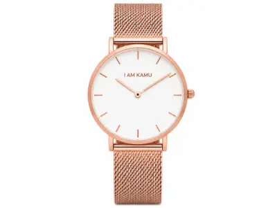 IAMKAMU - Aurora - Horloge - Roségoud - Wit – RVS – kavel bij XL Auctions
