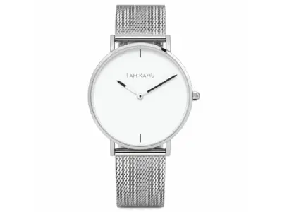IAMKAMU - Lucia White - Horloge - Wit - Zilver - RVS – kavel bij XL Auctions