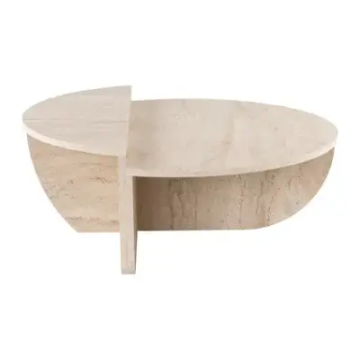 Vente-unique Salontafel Aloeva Beige - L 90cm X B 60cm X H 3 – kavel bij GSD Auctions, Zoeterwoude