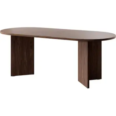 Selsey - Eettafel - Ovo - Wisconsin Walnoot - Ovaal - 204x90 – kavel bij GSD Auctions, Zoeterwoude