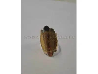1 Goldring mit Goldmünze – Victoria, 585er Gold – kavel bij Zoll-Auktion, Reutlingen