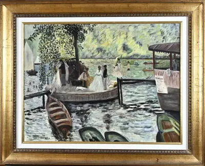 J. Dareste, Schilderij naar Renoir – kavel bij Twents Veilinghuis