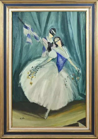 Charles Felix Gir, Dansen met Pierrot – kavel bij Twents Veilinghuis