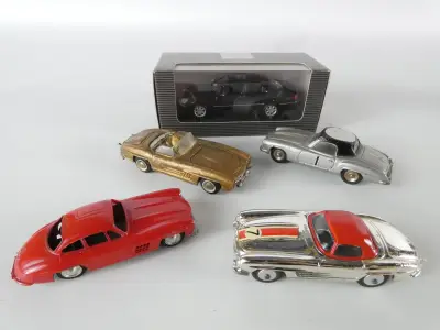 Set van 5 vintage metalen modelauto's – kavel bij De Kringwinkel, Heverlee