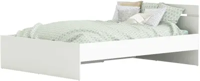 Bed Micheline 140 x 190 cm-mat wit – kavel bij Openbare Verkopen, Beveren-Leie