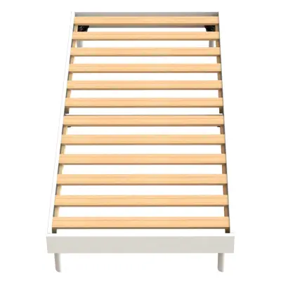 Bedframe Tibor 12 latten 90x200 - Wit – kavel bij Openbare Verkopen, Beveren-Leie