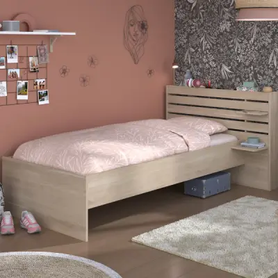 Eenpersoonsbed Tokio 90x200cm-eikdecor – kavel bij Openbare Verkopen, Beveren-Leie