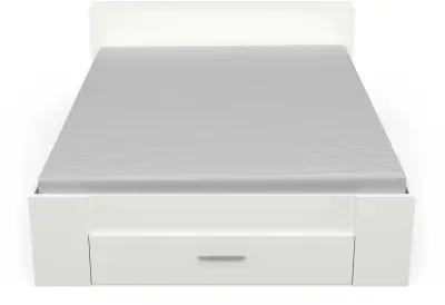 Bed Polly 160 x 200 cm-mat wit – kavel bij Openbare Verkopen, Beveren-Leie