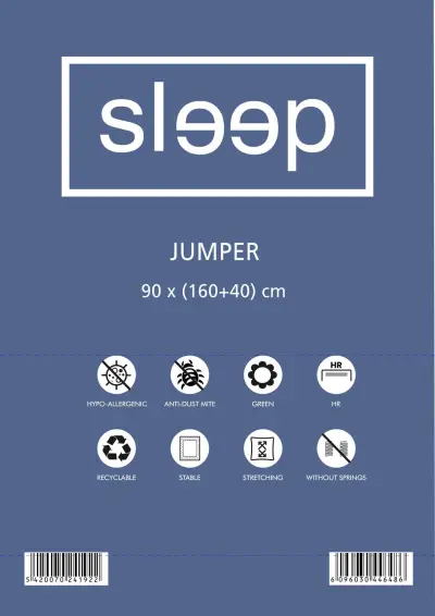 Verlengbare matras Jumper 90x160>200cm - koudschuim – kavel bij Openbare Verkopen, Beveren-Leie