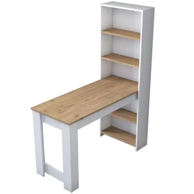 BJ113 Make-uptafel | 100% MELAMINE | Walnoot, Wit – kavel bij Openbare Verkopen, Beveren-Leie