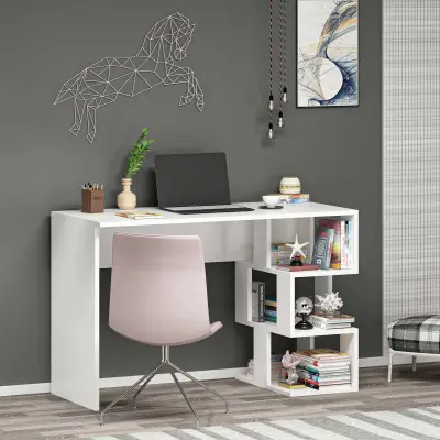 Dardanos Bureau | 100% MELAMINE | Wit – kavel bij Openbare Verkopen, Beveren-Leie