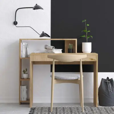 Eiken Bureau Uma - 100% Melamine – kavel bij Openbare Verkopen, Beveren-Leie