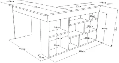 CT5 Bureau | 100% MELAMINE | Wit – kavel bij Openbare Verkopen, Beveren-Leie