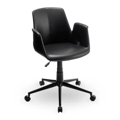 Bureaustoel Playtime - 55x60x84 cm - Zwart/PU-kunstleer – kavel bij Openbare Verkopen, Beveren-Leie