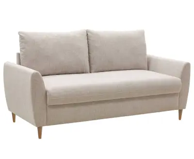 3-zitsbank Lino - beige stof – kavel bij Openbare Verkopen, Beveren-Leie