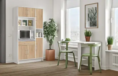 Opklapbare eettafel Papillon 103 cm - wit – kavel bij Openbare Verkopen, Beveren-Leie
