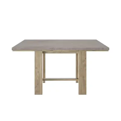 Vierkante eettafel Basalte | 140 x 140 x 76 cm | Viking Oak-design – kavel bij Openbare Verkopen, Beveren-Leie