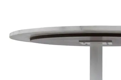 Eettafel Tarro 110cm - wit – kavel bij Openbare Verkopen, Beveren-Leie