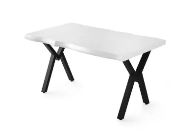 Vella Eettafel | 140x75x80 cm | Wit Melamine – kavel bij Openbare Verkopen, Beveren-Leie
