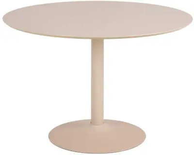Ronde eettafel Ibiza - 110x74cm - beige – kavel bij Openbare Verkopen, Beveren-Leie