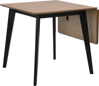 Eettafel Rover - Eik/Zwart 80/120 cm - Modern Design – kavel bij Openbare Verkopen, Beveren-Leie