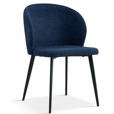 4 x Eetkamerstoel Tilly-blauw – kavel bij Openbare Verkopen, Beveren-Leie