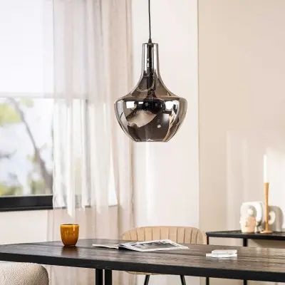 Hanglamp Fumé 37cm - fumé glas – kavel bij Openbare Verkopen, Beveren-Leie