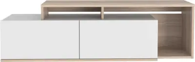 Nexera TV-meubel | 100% MELAMINE | Cordoba, Wit – kavel bij Openbare Verkopen, Beveren-Leie