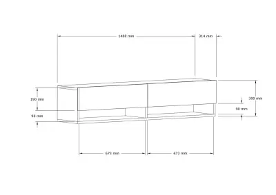 Arges TV-meubel | 100% MELAMINE | Antraciet – kavel bij Openbare Verkopen, Beveren-Leie