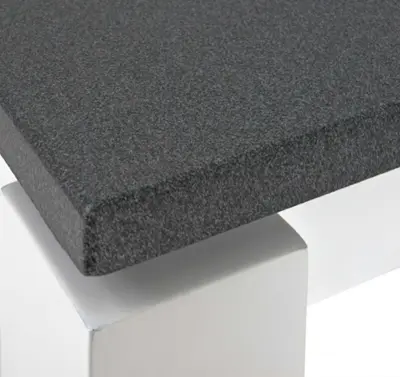 Bijzettafel Marius 40x40cm, 1 legplank - wit/antraciet – kavel bij Openbare Verkopen, Beveren-Leie