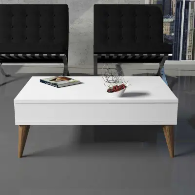 Best C Salontafel | 100% MELAMINE | Wit – kavel bij Openbare Verkopen, Beveren-Leie