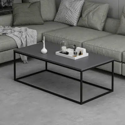 Tiger Salontafel | 100% MELAMINE | Antraciet – kavel bij Openbare Verkopen, Beveren-Leie