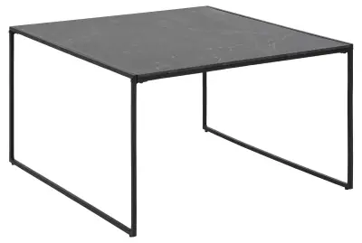 Salontafel Inacio 80x80 - zwart – kavel bij Openbare Verkopen, Beveren-Leie
