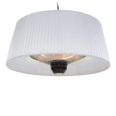 Terrasverwarmer met verlichting Alix 74cm hangend - wit – kavel bij Openbare Verkopen, Beveren-Leie