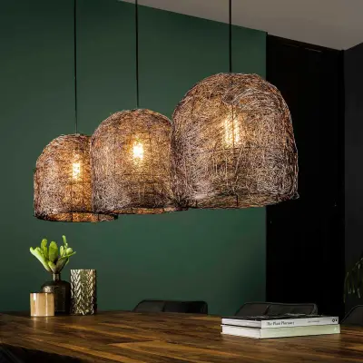 Hanglamp Haystack - antiek koper – kavel bij Openbare Verkopen, Beveren-Leie