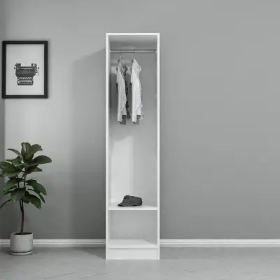 Garderobekast Woody Fashion | 45 x 52 x 190 cm | Draaideur niet inbegrepen – kavel bij Openbare Verkopen, Beveren-Leie