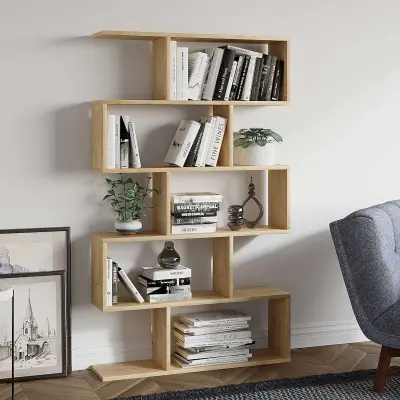 Nilüfer Boekenplank | 100% MELAMINE | Eiken – kavel bij Openbare Verkopen, Beveren-Leie