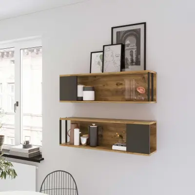 VG18 Wandplank | 100% MELAMINE | Atlantisch grenen – kavel bij Openbare Verkopen, Beveren-Leie