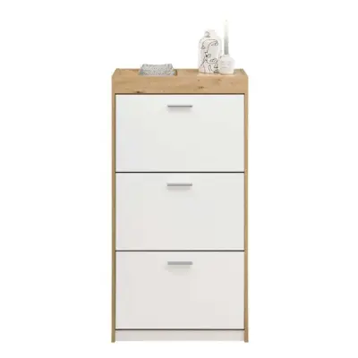 Schoenenkast Paris | 64 x 38 x 126 cm | Wit – kavel bij Openbare Verkopen, Beveren-Leie