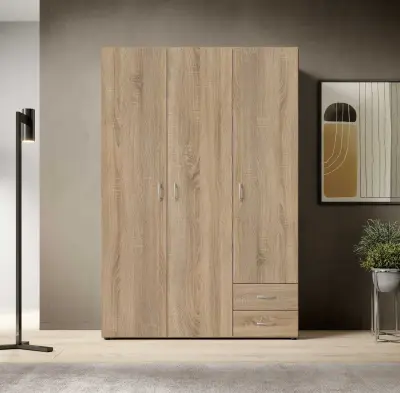 Kledingkast Base | 120 x 52 x 177 cm | Oak-design – kavel bij Openbare Verkopen, Beveren-Leie