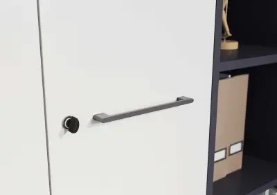 Archiefkast Osmond 80cm met 2 deuren - lichtgrijs – kavel bij Openbare Verkopen, Beveren-Leie