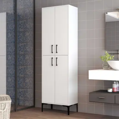 Berlin A Multifunctionele kast | 100% MELAMINE | Wit – kavel bij Openbare Verkopen, Beveren-Leie