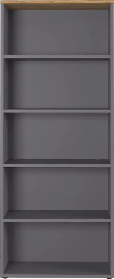 Boekenkast Osmond 80cm - grafiet/eik – kavel bij Openbare Verkopen, Beveren-Leie