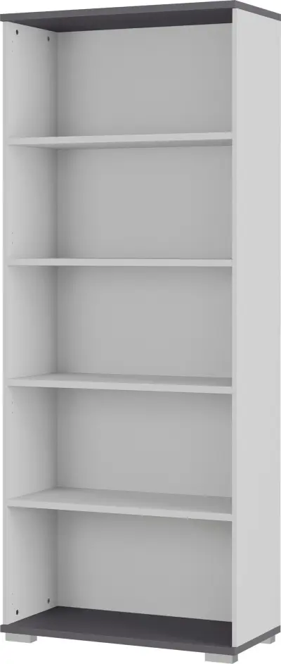 Boekenkast Presley 80cm - lichtgrijs – kavel bij Openbare Verkopen, Beveren-Leie