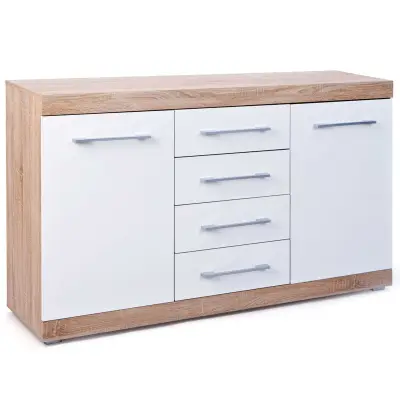 Dressoir Lublin met 2 deuren en 4 laden – kavel bij Openbare Verkopen, Beveren-Leie