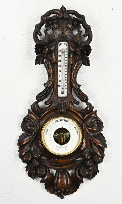 Schwarzwalder barometer, 91 cm – kavel bij Twents Veilinghuis